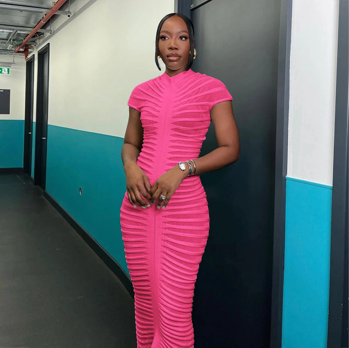 Hondura Slim Fashion Sleeve Bandage Party Elegant Dress