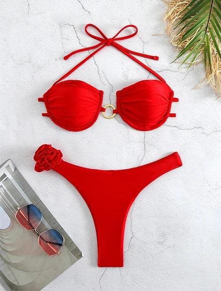 Foxborough Boho Chic Bikini Unique Paisley Design Perfect Beach Wear Set