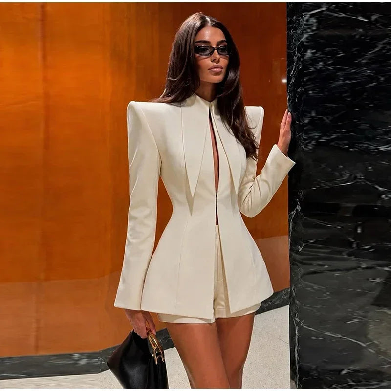 Wanda Suit Long Sleeve Stand Collar Two Piece Sets