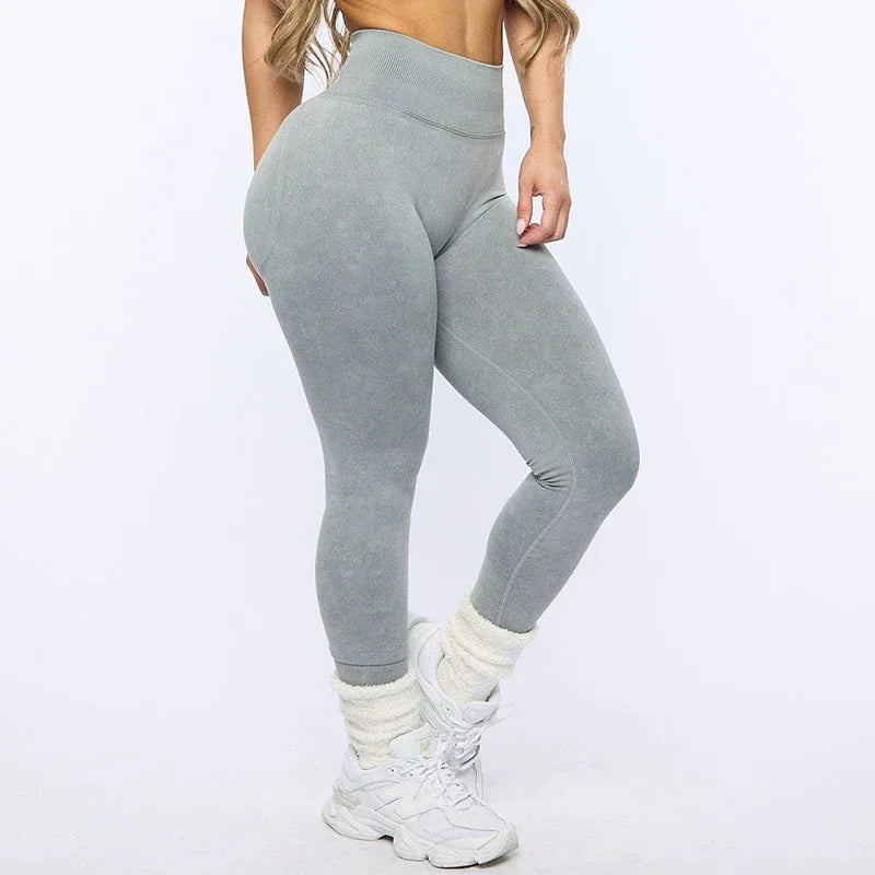 Raritan Bum Sculpting Acid Washed Scrunch Butt Leggings