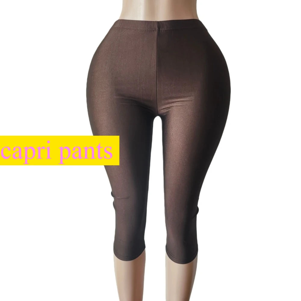 Ridgefield Solid Color Leather Patchwork Long Sleeves Crop Matching Set