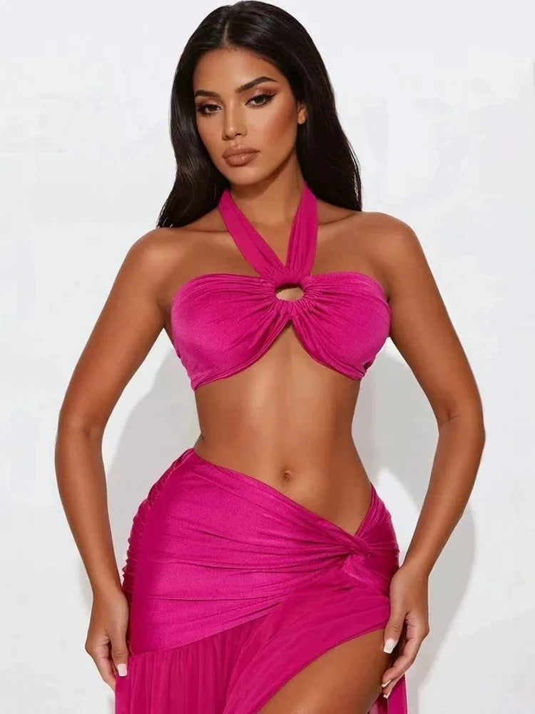 Siara Elegant Sleeveless Sexy Two Piece Sets