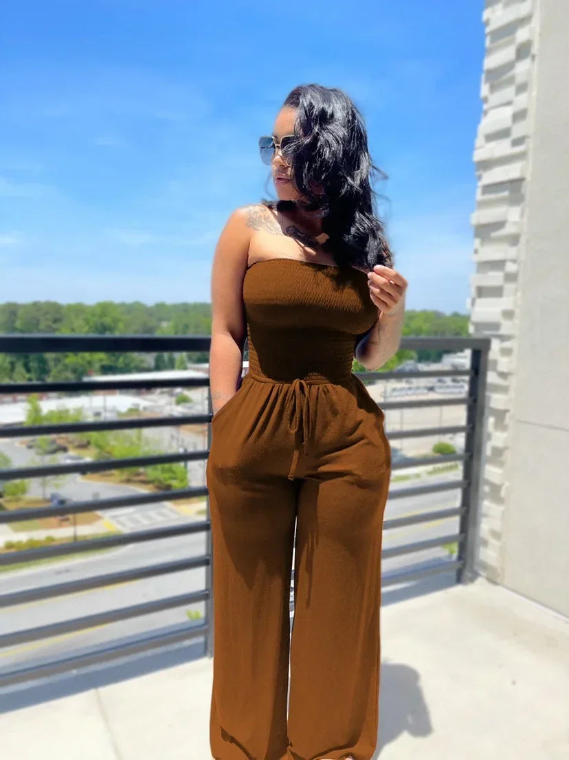 Sunset Tube Wide Fashion Casual Loose