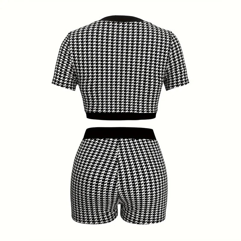 Lola Street Vintage Short Sleeve Two Piece Sets