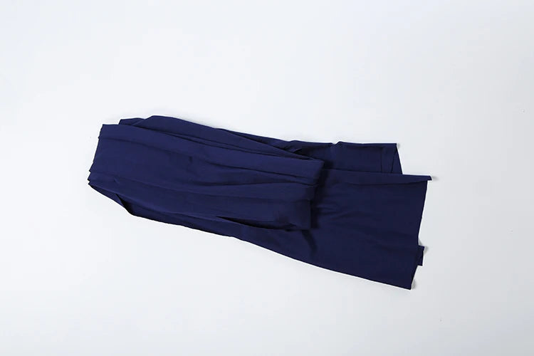 Madrid Folds Elegant Long Ribbon High Slit Chest Wrap Maxi Dress