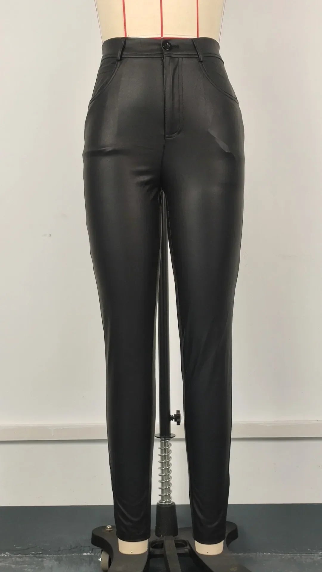 Wanaque Tight Multi Pocket Knitted Elastic Pencil Casual Trousers