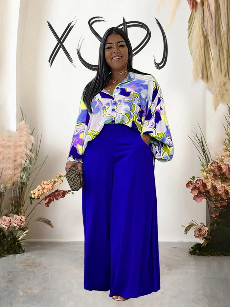 Altagracia Plus Size Elegant Casual Two Piece Sets
