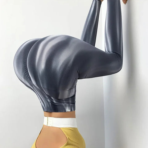 Livington Tie Dye Seamless Leggings Scrunch Fitness High Waist Athletic Yoga Pants