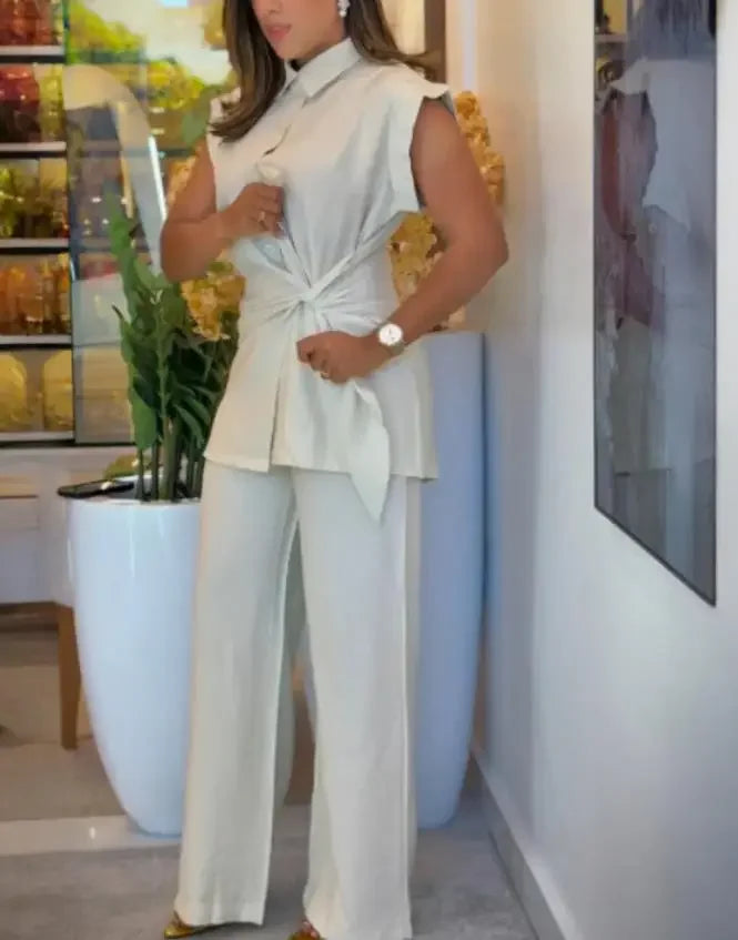 Tamara High-waisted Casual Two-piece Set