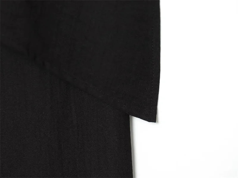 Women's Jumpsuit 2026 Summer New Style Black Strappy Double-Layer Woven Jumpsuit Elegant and Fashionable