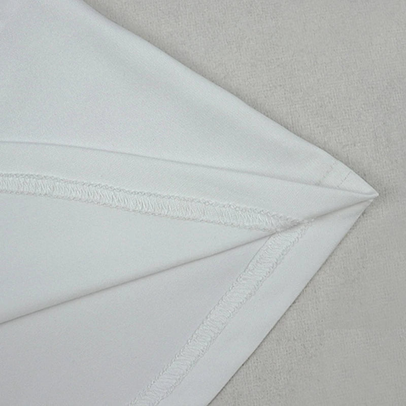 Pound Ridge Solid Diagonal Collar Sleeveless Open Back Bodycon Hollow Dress