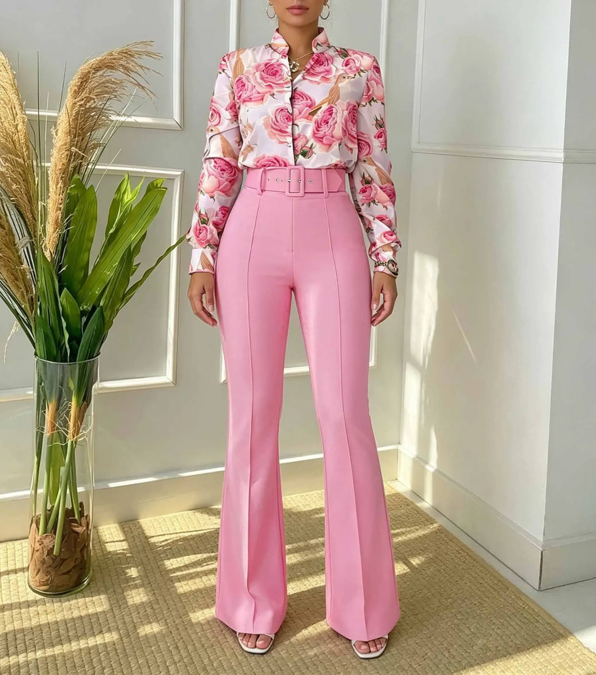 June Elegant Outfit Long Sleeve Two Piece Sets