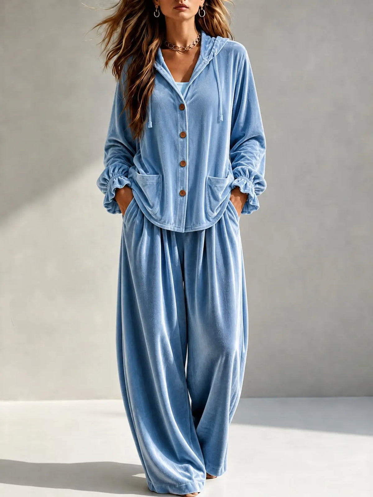 Tessa Long Sleeve Casual Loungewear Two Piece Sets