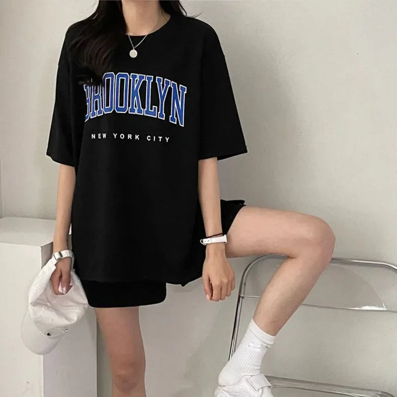 Greicy Tracksuits Female Summer Casual Two Piece Sets