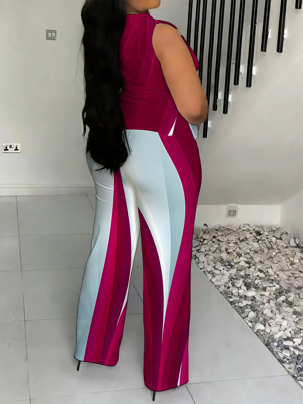 Emely Plus Size Style Tracksuit Sports Suit Two-Piece Sets