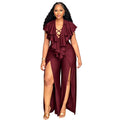 Plus Size Women Clothes Jumpsuit Summer Clothes Black Leisure Bodysuit Jumpsuit