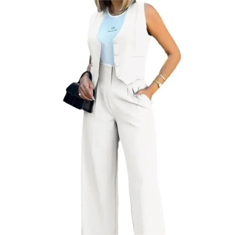 Paola Elegant Lady Vest High 2 Piece Sets