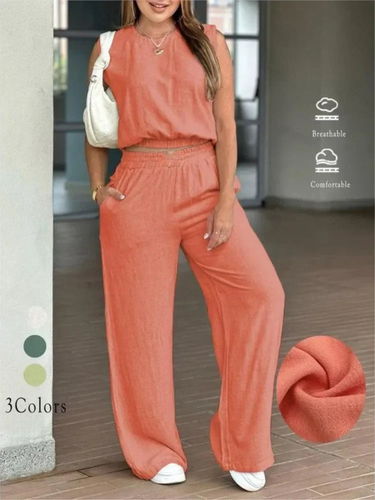 Samantha Fashion Ultra Cute Trousers 2 Piece Set
