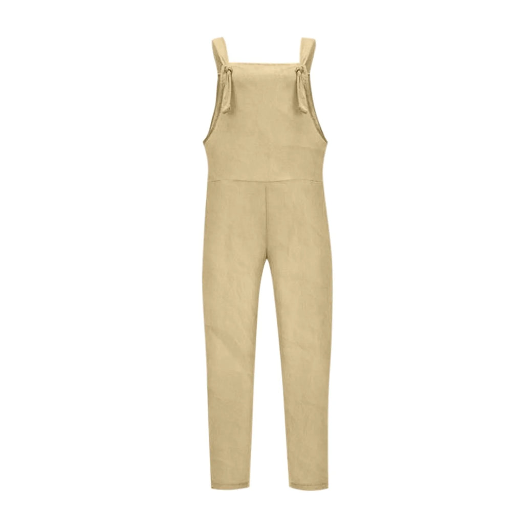 Women Plus Size Overalls Jumpsuits Casual Solid Loose Dungarees Retro Fashion