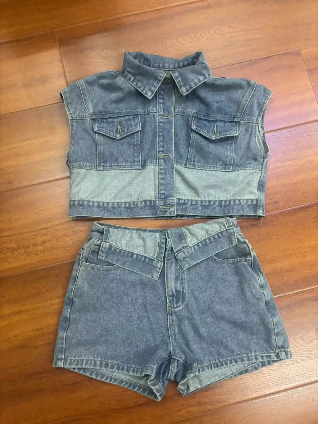 Toronto Sleeveless Cotton High Quality Two Piece Sets Outfits Tracksuit