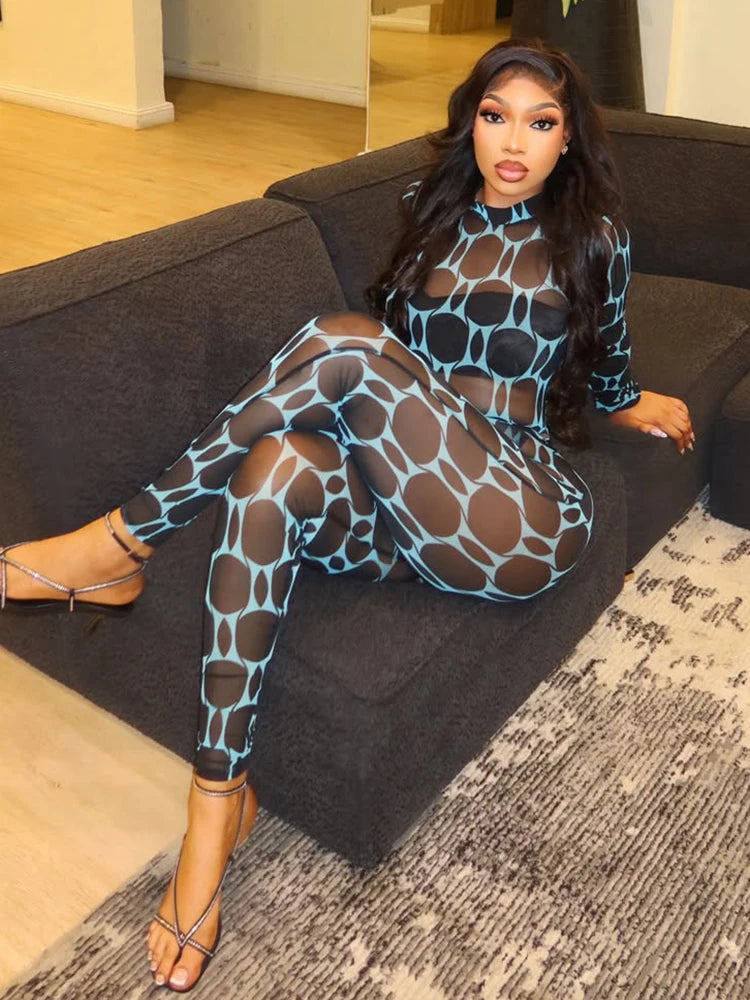 Gabi Nibber Midnight Sexy See Through 2 Piece Sets