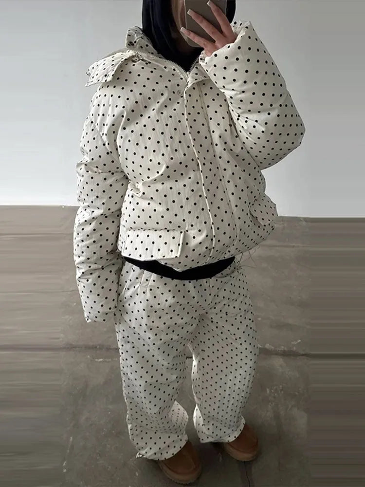 Venecia Leopard Print Suit Stand Collar Two Piece Sets