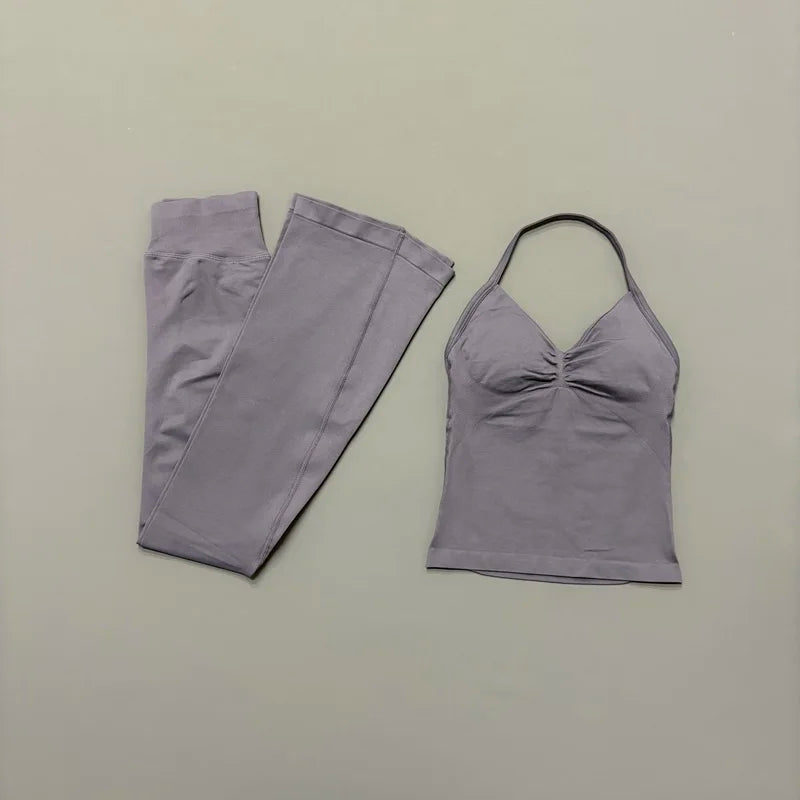 Helen Seamless Sports Longline Strappy Two Piece Sets