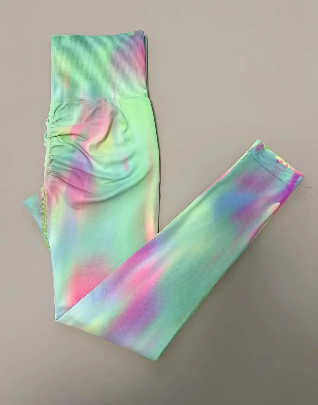 Kearny Tie Dyed High Waist Gym Push Up Scrunch Seamless Thick Sports Leggings