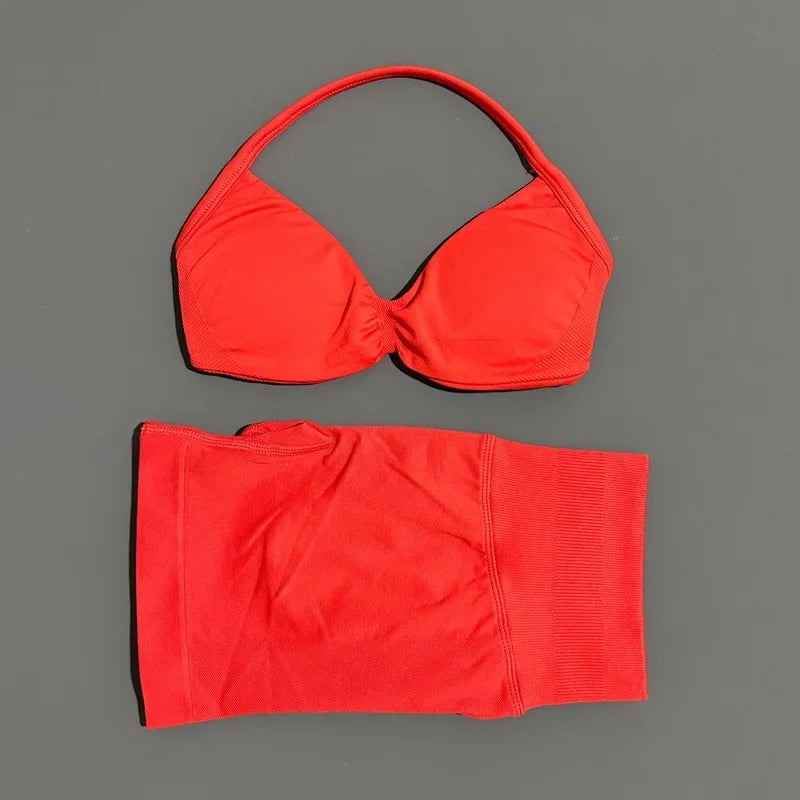 Dylan Sports Strappy Seamless Two Piece Sets