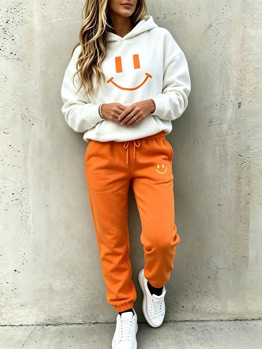 Sally Face Print Tracksuit Long Sleeve Two Piece Sets