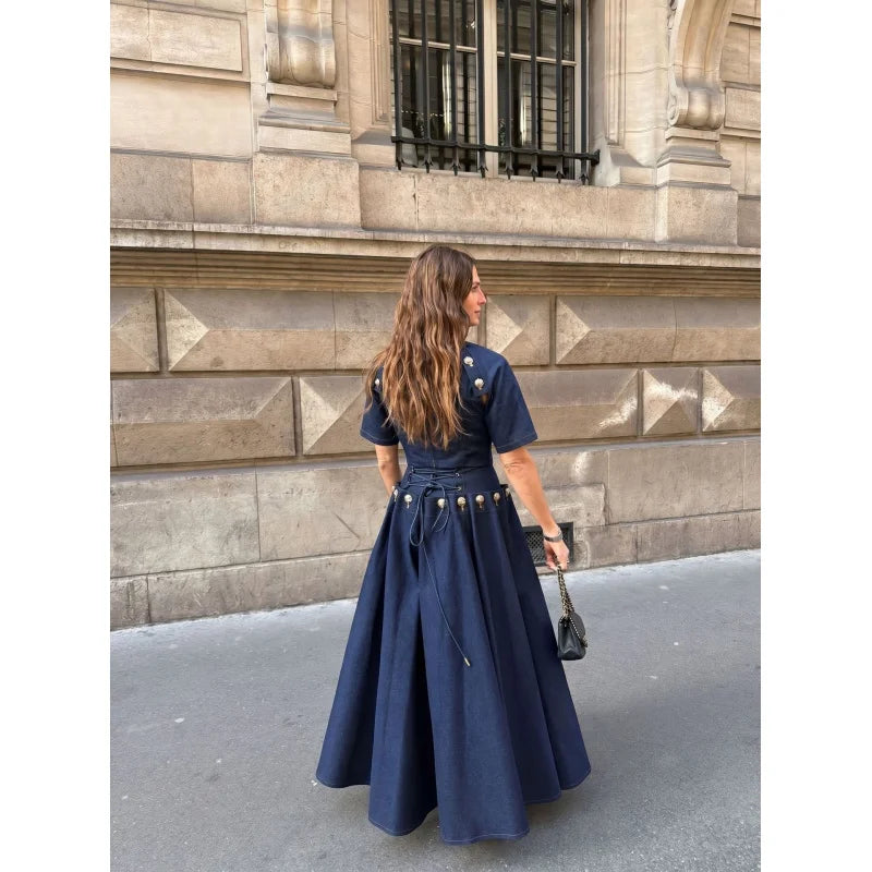 Daniela Fashion Casual Unique Metal Two Piece Sets