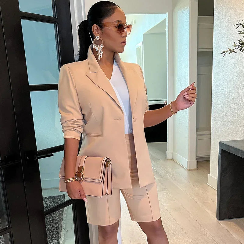 Sasame Solid Casual for Women Two Piece Sets