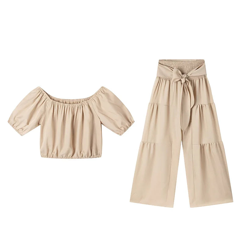 Dinorah Ladyelegant O Neck Two Piece Sets