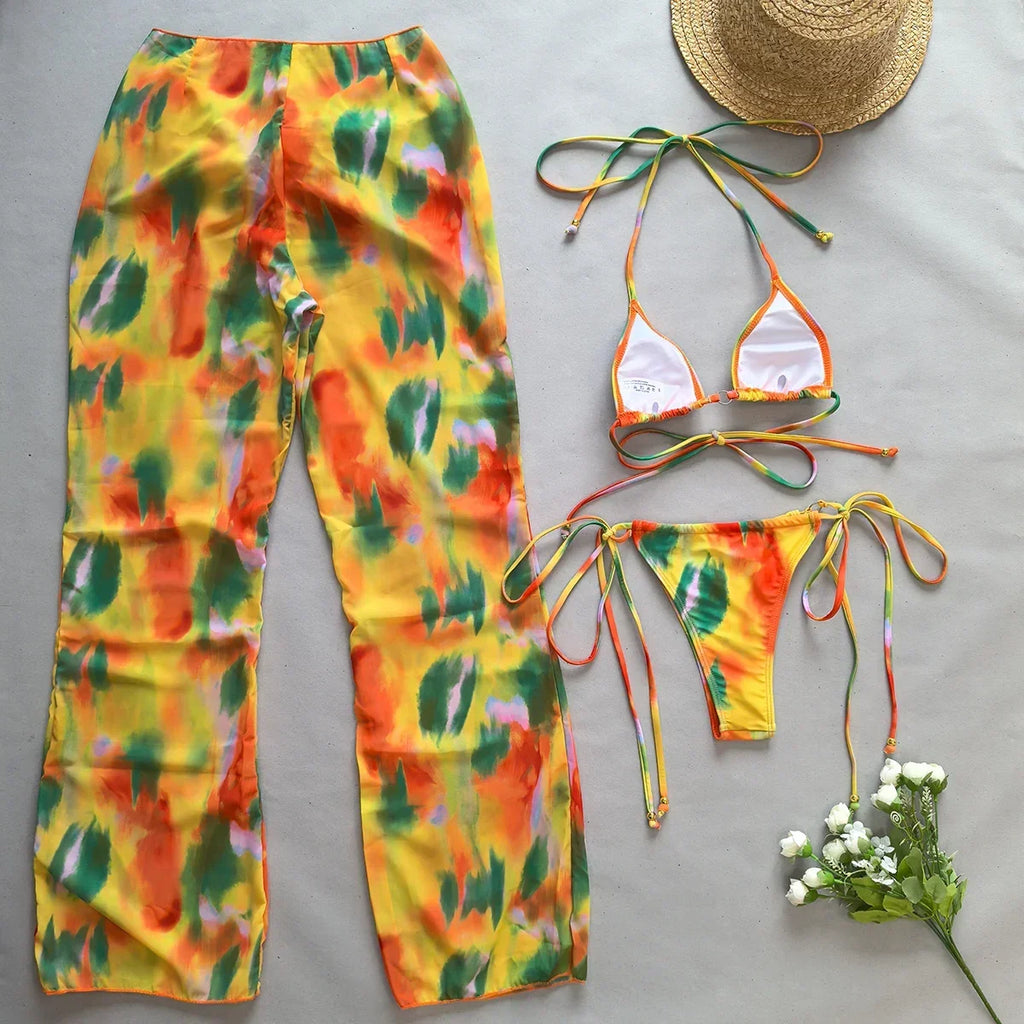 Taunton Push Up Beachwear Swimming Bathing Set