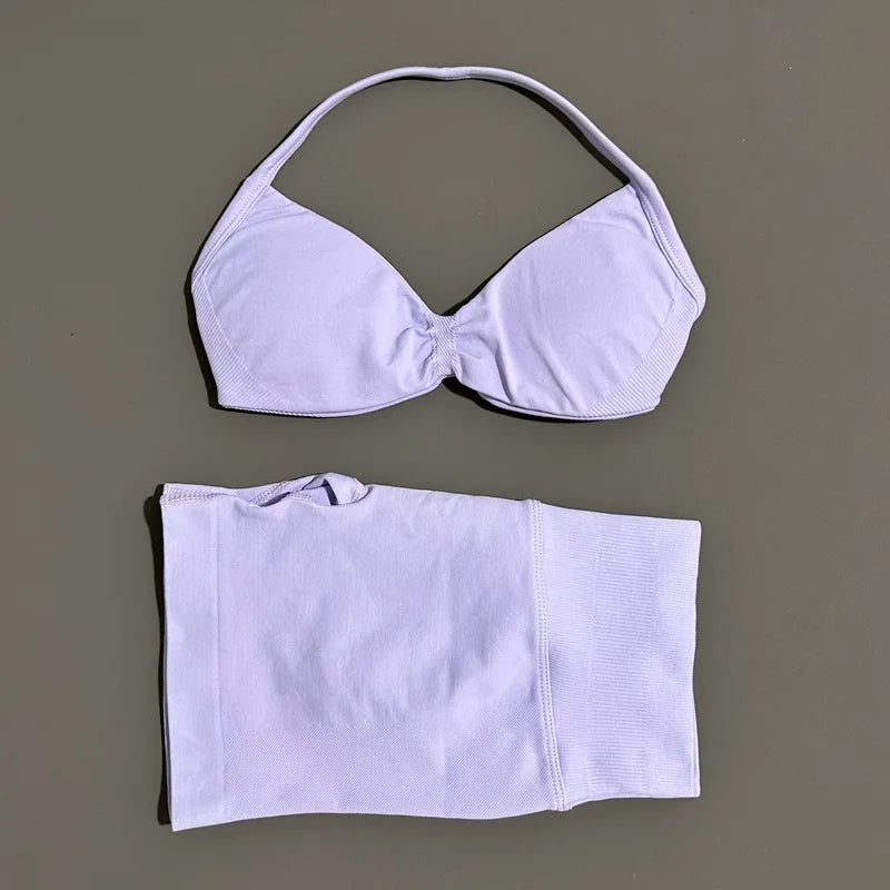 Dylan Sports Strappy Seamless Two Piece Sets