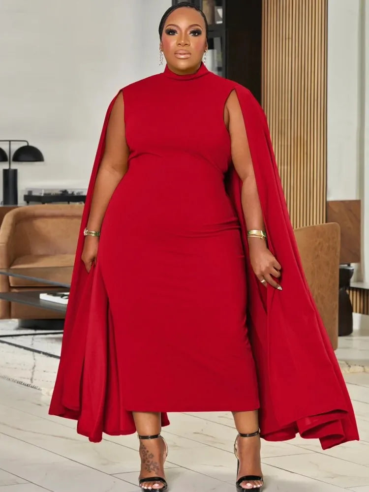 West Village Plus Size Long Sleeve Street Style Casual Oversized Midi Dress