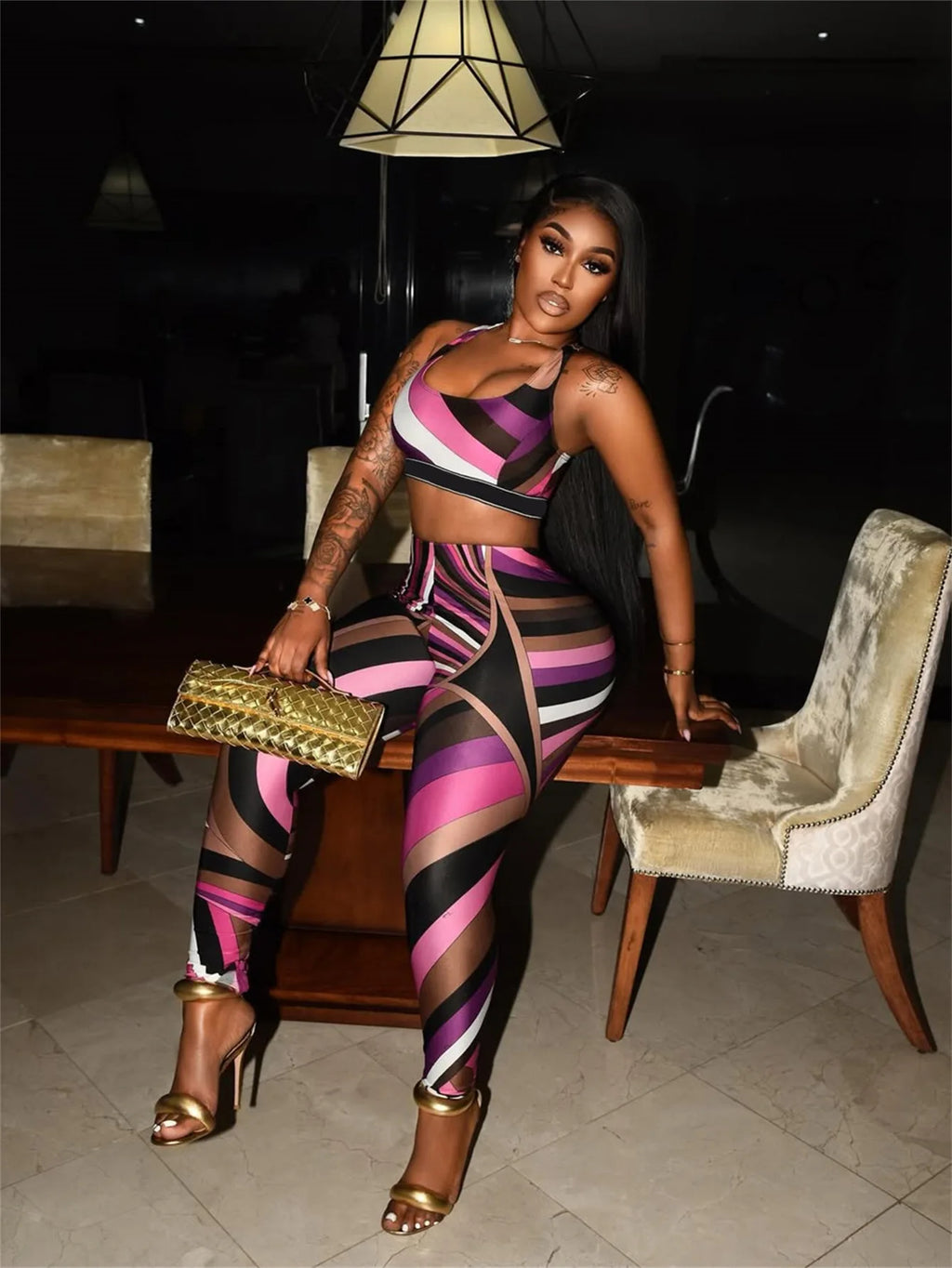 Florida Active Street Outfit Tracksuit Two Piece Sets