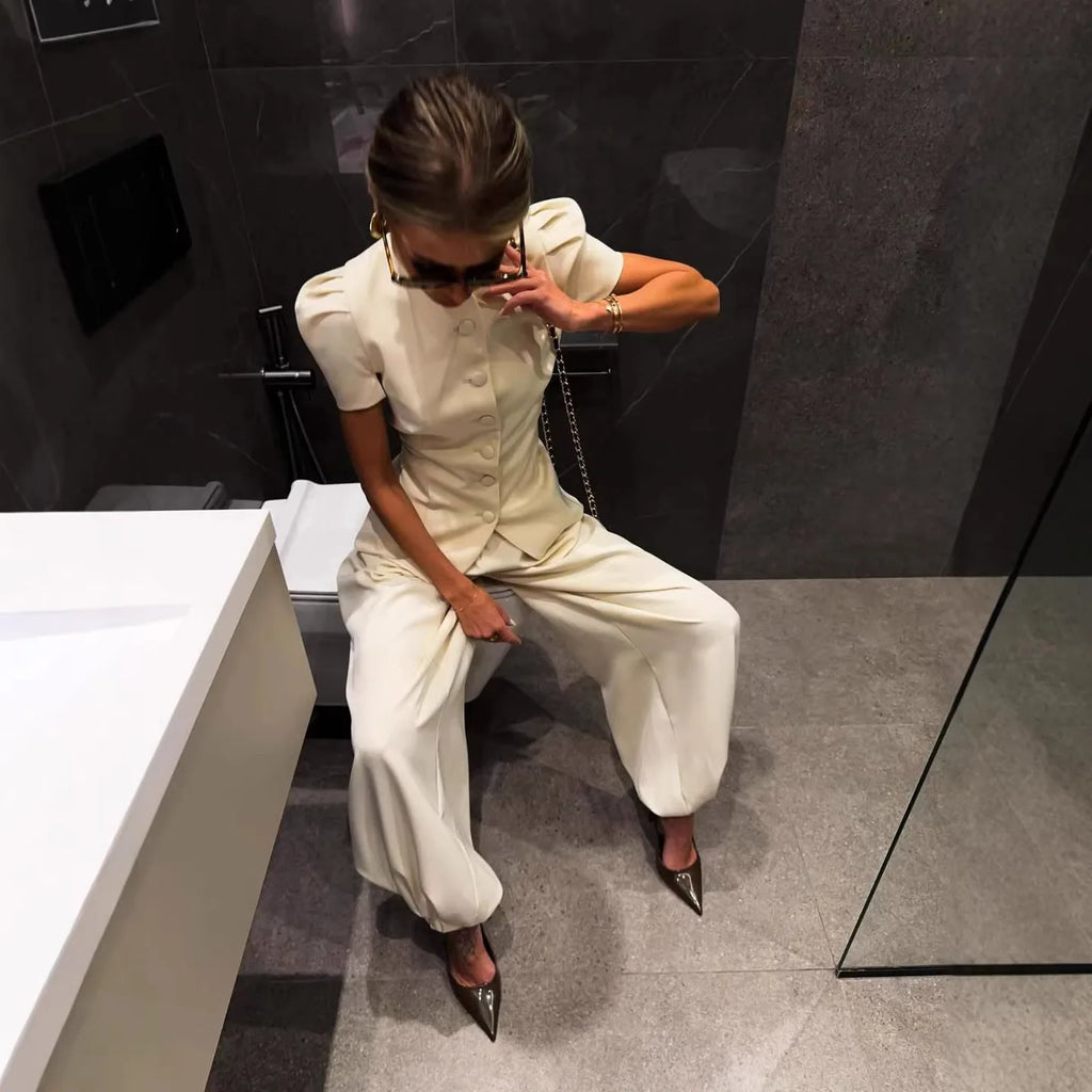 Gaby Casual Trousers Women's Two Pieces Sets