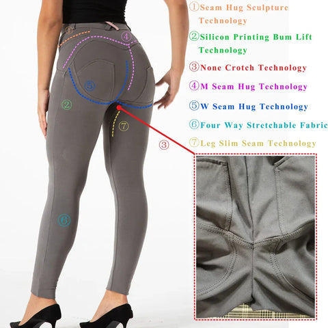 Bridgewater Faux Leather Leggings High Waist Zipper Female Trousers