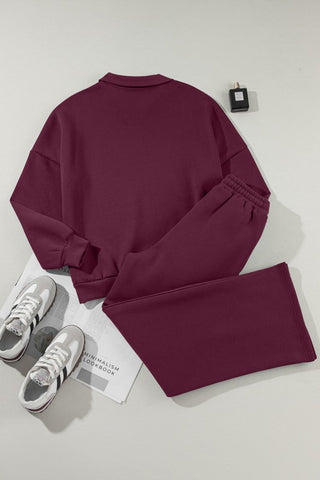 Belen Solid Zip-Up Drawstring Two Piece Sets