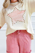 Print Stud Detail Cotton