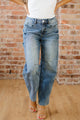 Hailline Dusk Blue Vintage Washed Seam Detail Shift Jeans