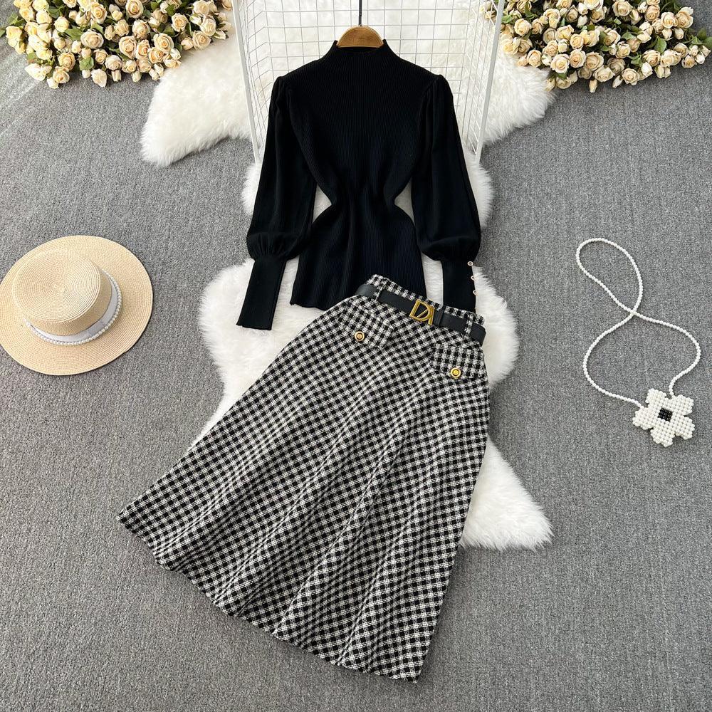 Abigail Lantern Sleeve Slim Two Piece High Winter - Vestir en Moda