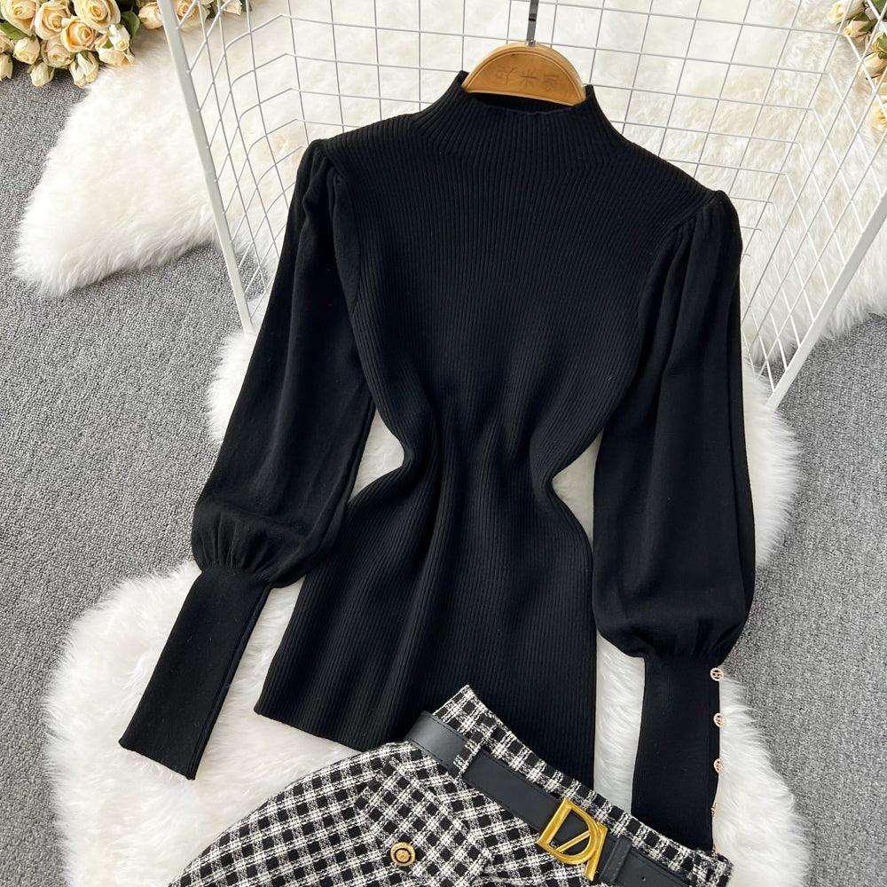 Abigail Lantern Sleeve Slim Two Piece High Winter - Vestir en Moda