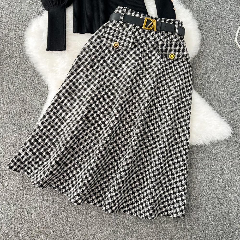 Abigail Lantern Sleeve Slim Two Piece High Winter - Vestir en Moda