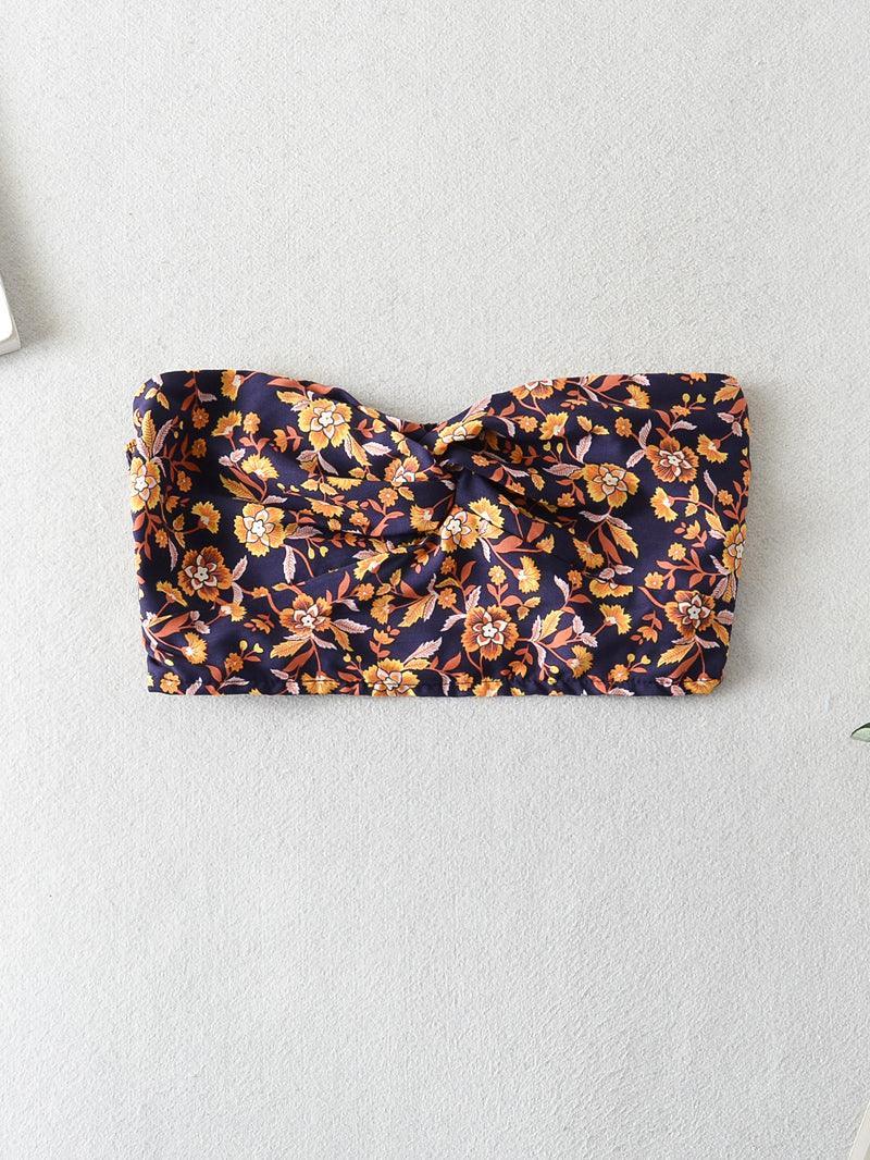 Abigail Printing Sleeve Mid-Length Two Pieces Set - Vestir en Moda