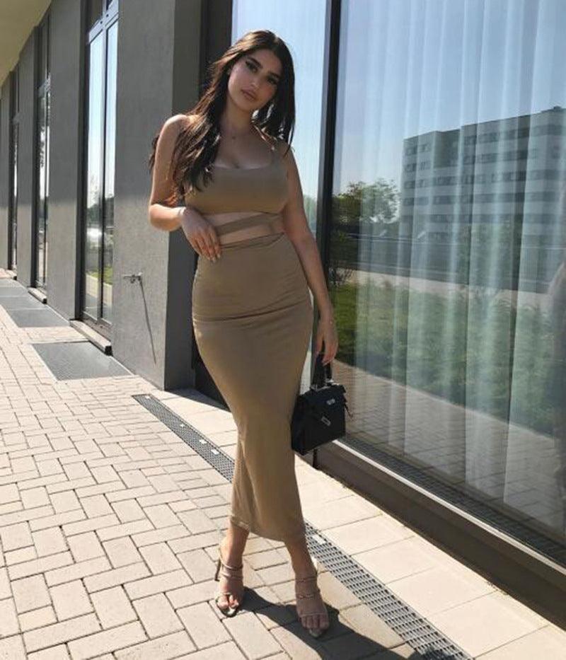 Abigail Sexy Pleated Hollow Out Cutout Out Two-piece Sets - Vestir en Moda