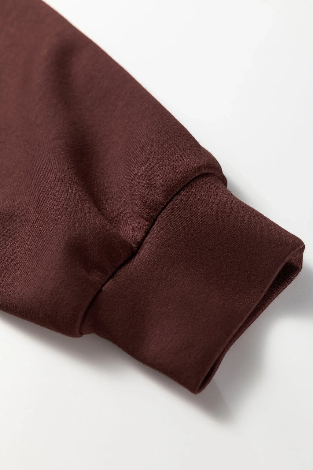Chicory Coffee Button Drawstring Cropped Hoodie Jogger Set