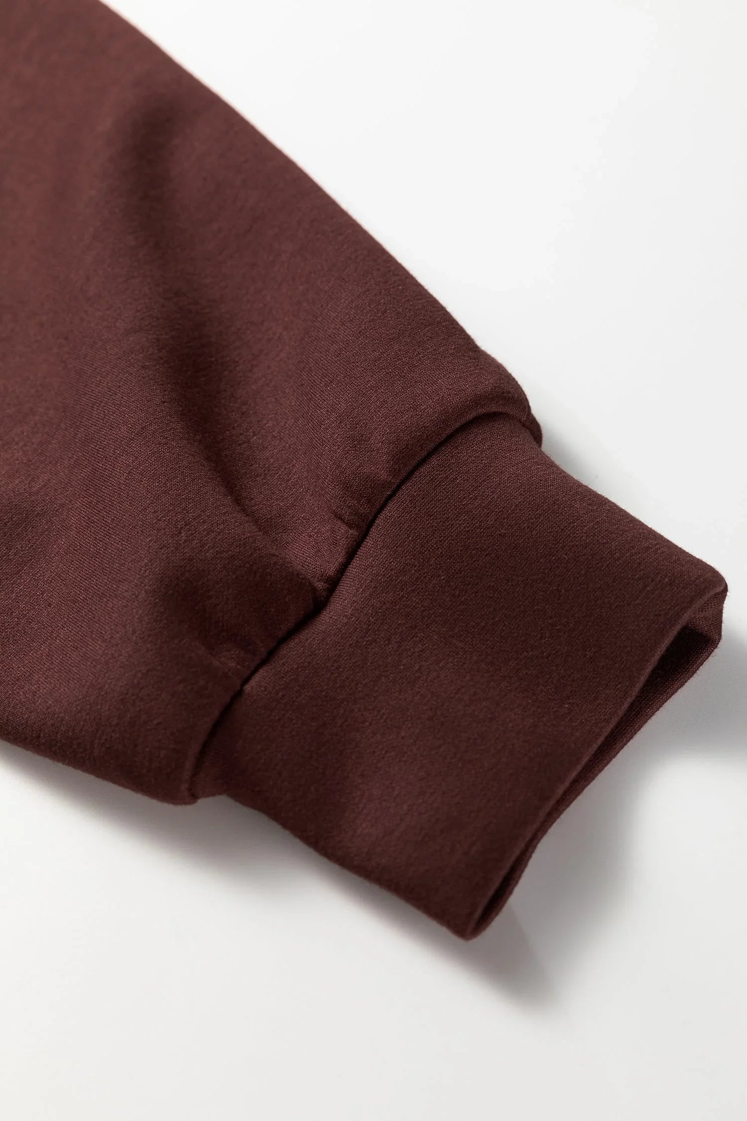 Chicory Coffee Button Drawstring Cropped Hoodie Jogger Set