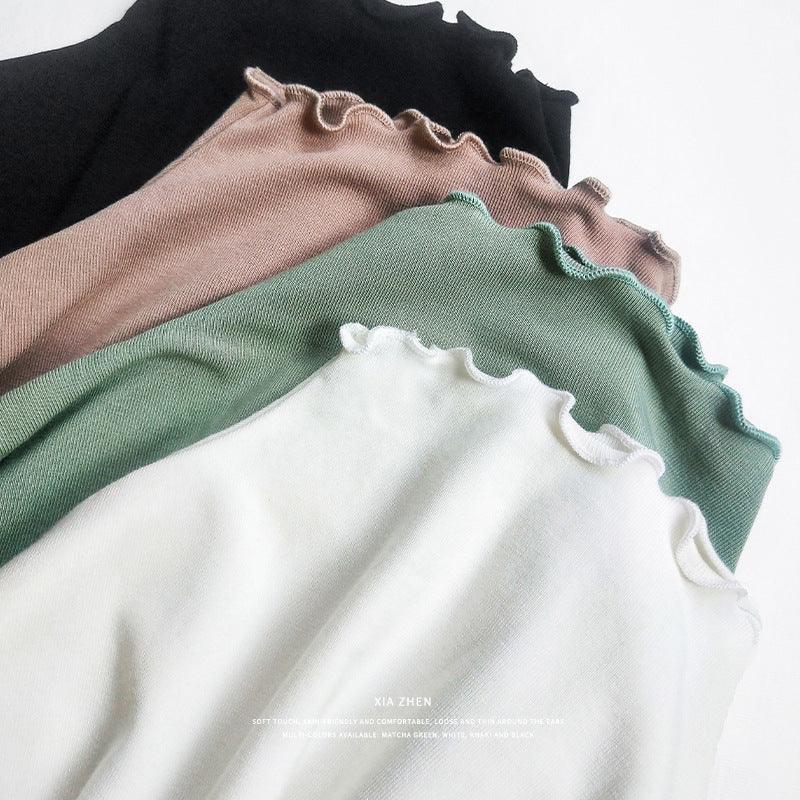 Adalyn Half Turtleneck Bottoming Spring Long Sleeved Tops - Vestir en Moda